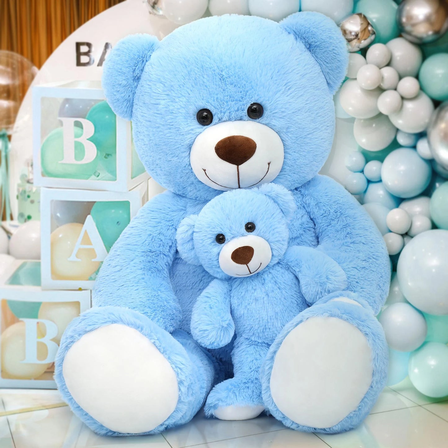 39" Giant Teddy Bear Mommy and Baby Soft Plush Bear Stuffed Animal